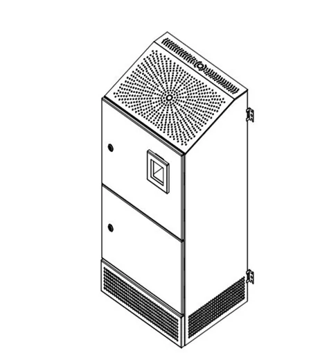 Ethylene absorber device front view